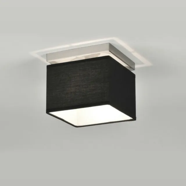 Lumidora Plafondlamp 71210 - Plafonniere - ADELAIDE - E14 - Zwart - Aluminium - Stof