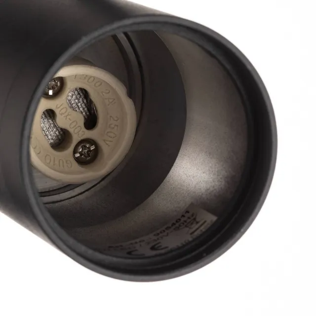 PRIOS 1-fase railverlichting - 3lichts - Aluminium, ijzer, kunststof - H: 16 cm - GU10 - zwart
