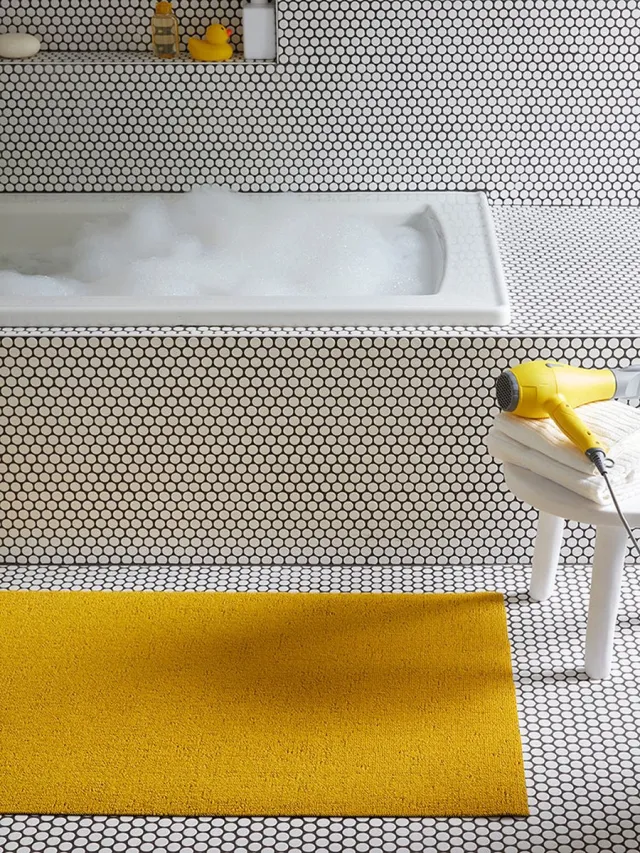 CHILEWICH Solid-Canary-Utility-Mat-61x91-cm geel