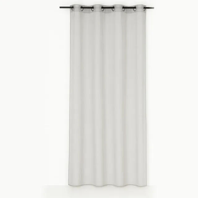Linen & More Monna voorhang gordijn grijs 8 Rings 135 x 260 cm