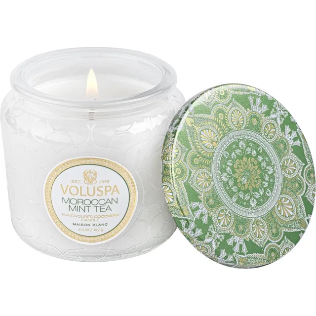 Voluspa Geurkaars Maison Blanc Moroccan Mint Tea Petit Jar Candle 127gr Multi