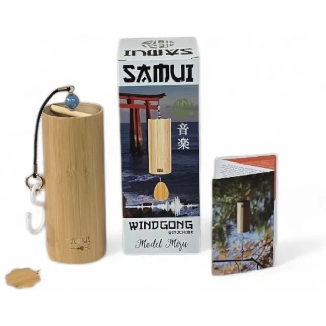 Samui Windgong-Samui-model Mizu (water) Japans bruinig met blauwe kraal