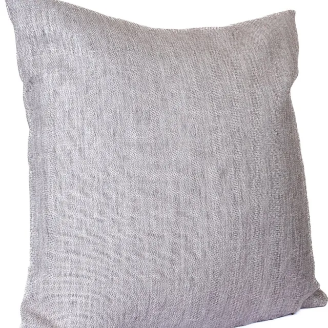 Lampe Textiles Kussenhoes 45x45cm Wit (Naturel) - Met Rits - Linnen & Recycled - Wasbaar - Strijkbaar - Belgische makelij