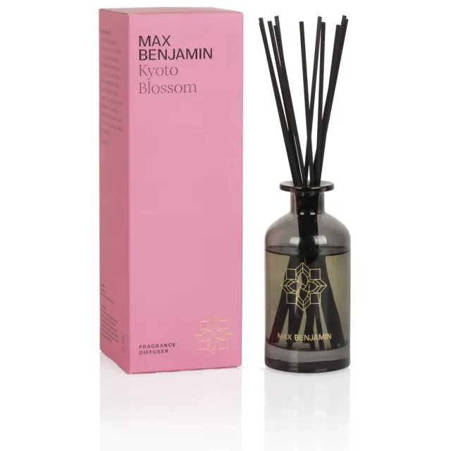 Max Benjamin geurstokjes - Kyoto Blossom - 150 ml donkerroze