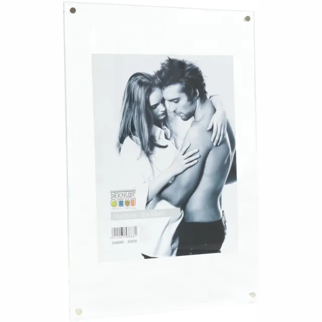 Deknudt Frames fotolijst S58SB1 - transparant - kunststof - foto: 20x30 cm
