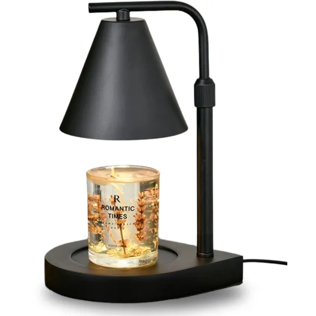 ZoeZo Design ZoeZo Kaars Verwarmer Lamp - Waxbrander - Candle Warmer - Wax Warmer - Geurbrander - Met Timer - Zwart