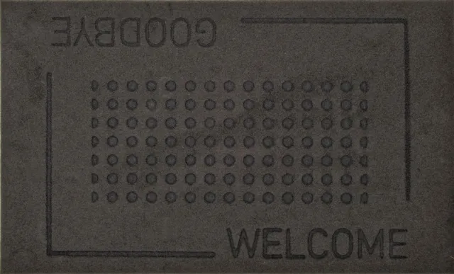 Esschert Design Deurmat - Welcome - Goodbye - 45 X 75 Cm Rubber Zwart