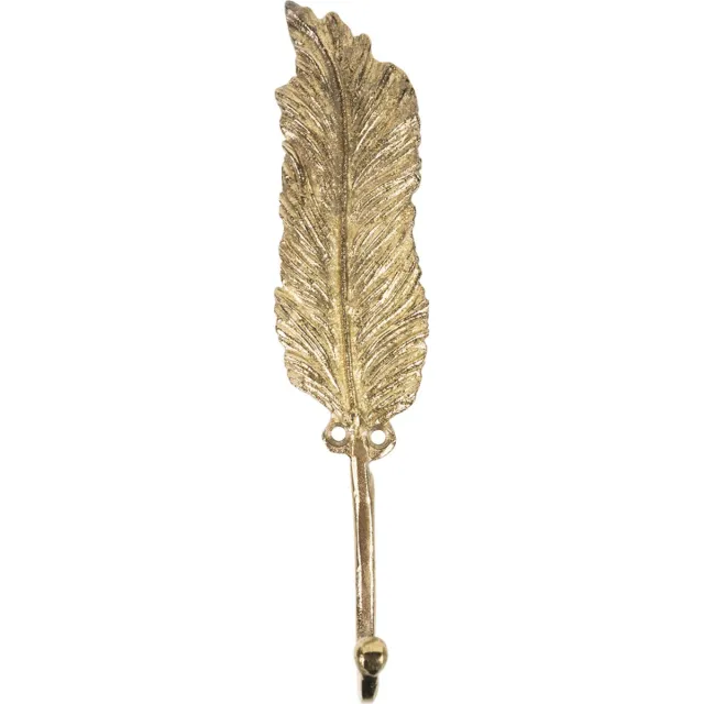 Mars & More vintage koper haak veer 31cm* Goud