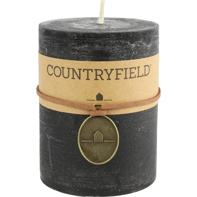 Countryfield Stompkaars - Zwart - rustieke kaarsen - rustiek kaars