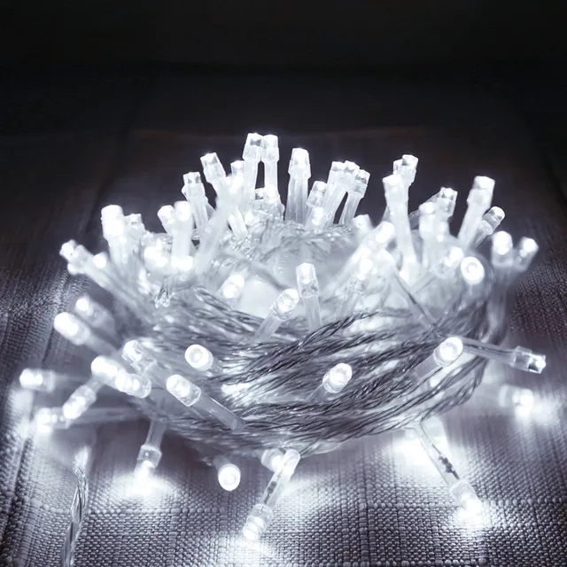 MUPOO Fairy LED Lichtslinger Koud Wit – 50M met 500 LEDs, Laag Energieverbruik & Veilig, Eénknopsbediening, 8 Modi – Kerstverlichting Buiten voor Tuin, Raam, Feest & Kerstdecoratie