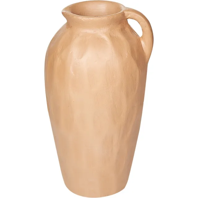 Beliani TAIPING - Decoratieve vaas - Zandbeige - Terracotta