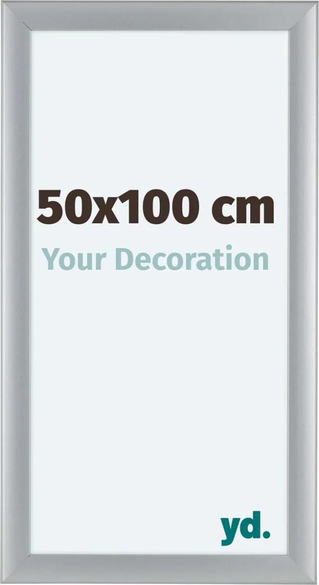 yd. Your Decoration - Fotolijst 50x100 cm - MDF - Zilver Mat - Como