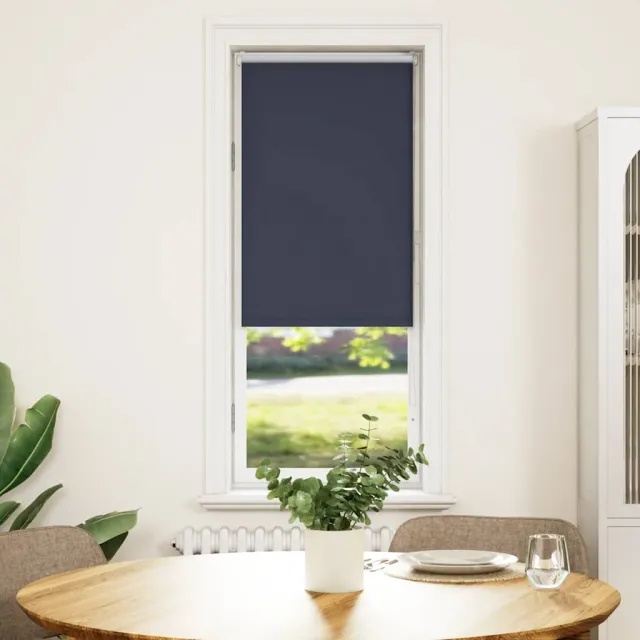 vidaXL Rolgordijn verduisterend 60x130cm stofbreedte 55,7 cm polyester blauw