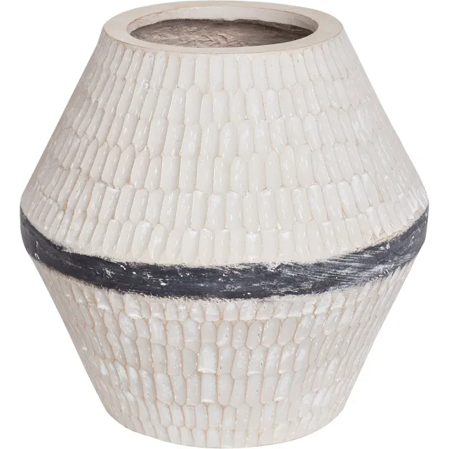 Beliani ARUNCUS - Bloemenvaas - Beige - Magnesium