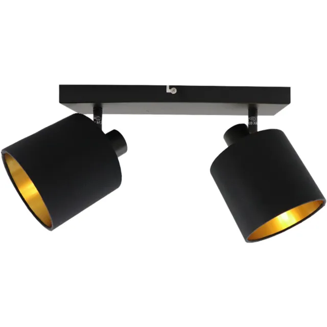 Olucia KOGE - Plafondlamp - Zwart - 2L - Vorm: Rechthoek