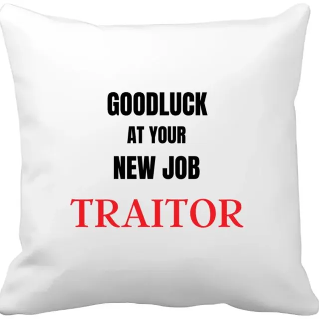 Akyol goodluck at your new job fucking traitor Kussen hoes - Afscheid bedank cadeau - collega - werknemer - cadeau - kado - afscheid - nieuwe baan - 40 bij 40 cm Multicolor