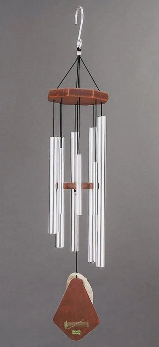 Nature's Melody Concerto Tunes Silver 110cm 8 klankbuizen van aluminium muzikaal gestemd windorgel FengShui