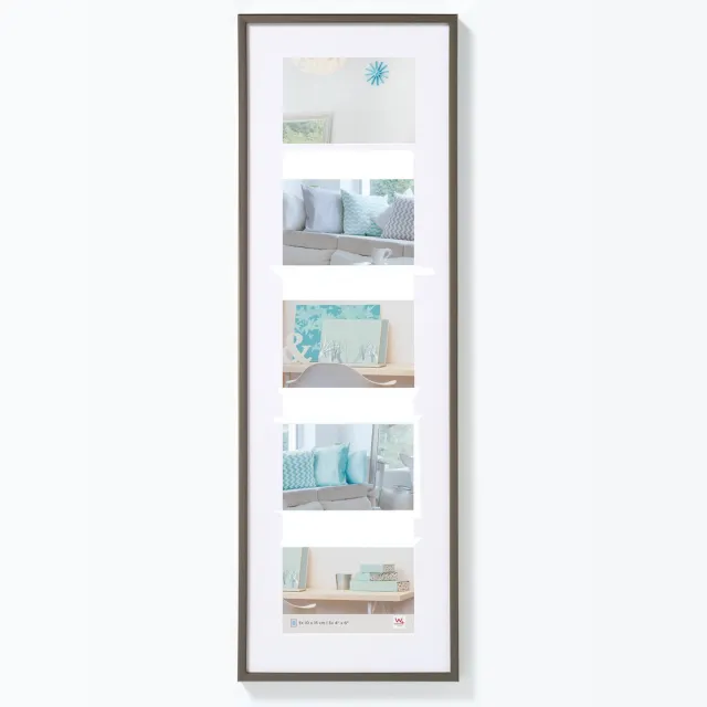 Walther New Lifestyle - Kunststof lijst - Fotoformaat 5 x 10x15 cm - Staal