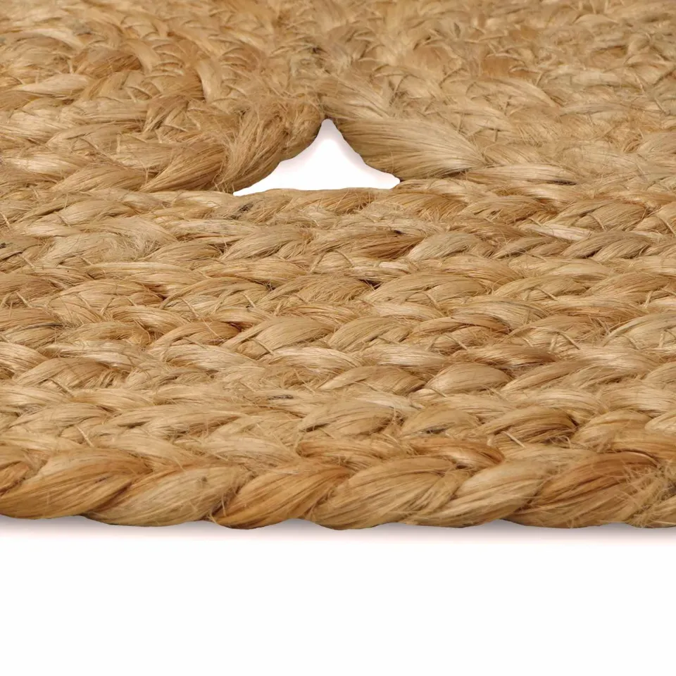vidaXL Vloerkleden Naturel Ø 90 cm Jute, foto 4