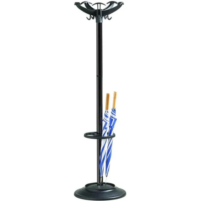 ABC Kantoormeubelen Staande kapstok elix 164cm Zwart/zwart