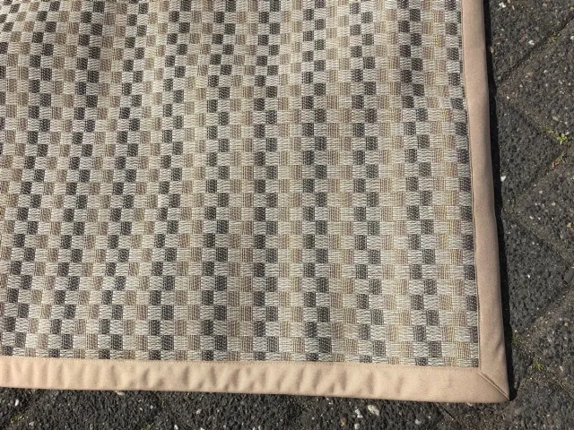 La Dora Vloerkleed, Quadro Brown Blocks, geschikt voor buiten en binnen