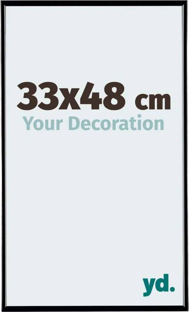 yd. Your Decoration - Fotolijst 33x48 cm - Kunststof - Zwart Hoogglans - Evry