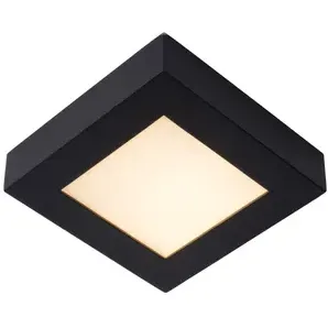 Lucide Plafondlamp Brice Zwart 15w