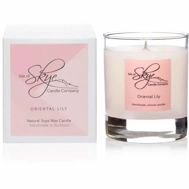 Isle of Skye Candle Company Sojawaskaars Lily & Bergamot - Island Tumbler - Handgemaakt - 35 uur - Isle of Skye Candle Company Transparant