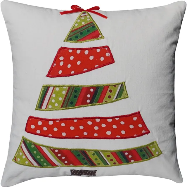 Urbane Hide 45x45 cm Kussenhoes | Kussenhoezen | Kussenhoesjes | Digitaal bedrukt en geborduurd | Katoen | Rood/Groen/Wit | Zonder Binnenkussen Type V