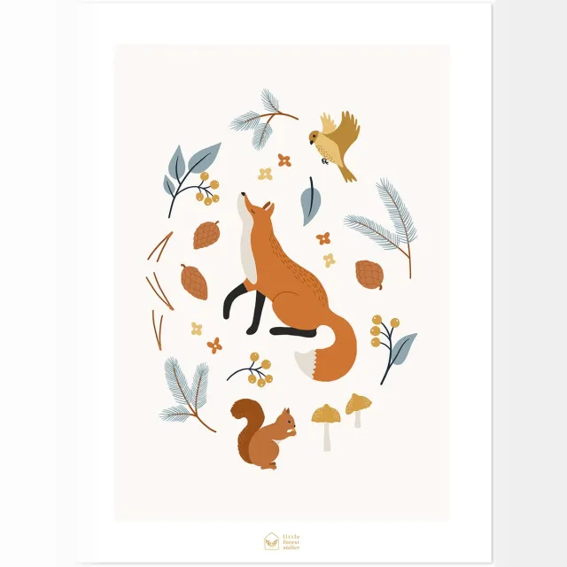Lilipinso Joro Poster - Fox of the Woods Print