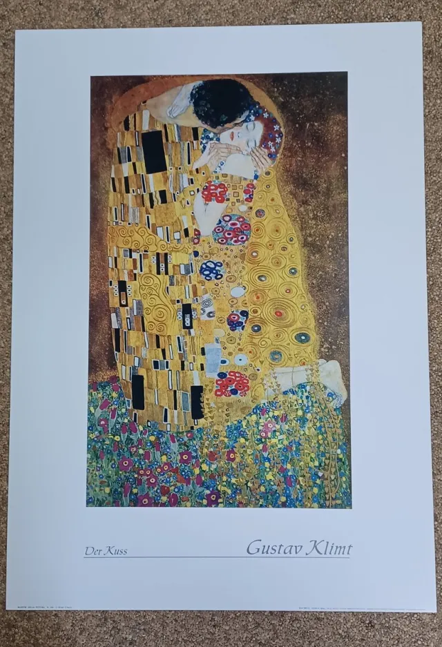 egim poster Egim Gustav Klimt - De kus 50 x 70 diverse kleuren