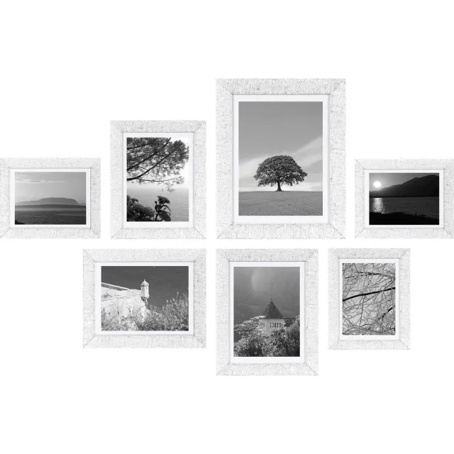 Henzo Fotolijst - Henzo - Driftwood - Fotowand - 7 lijsten - Wit