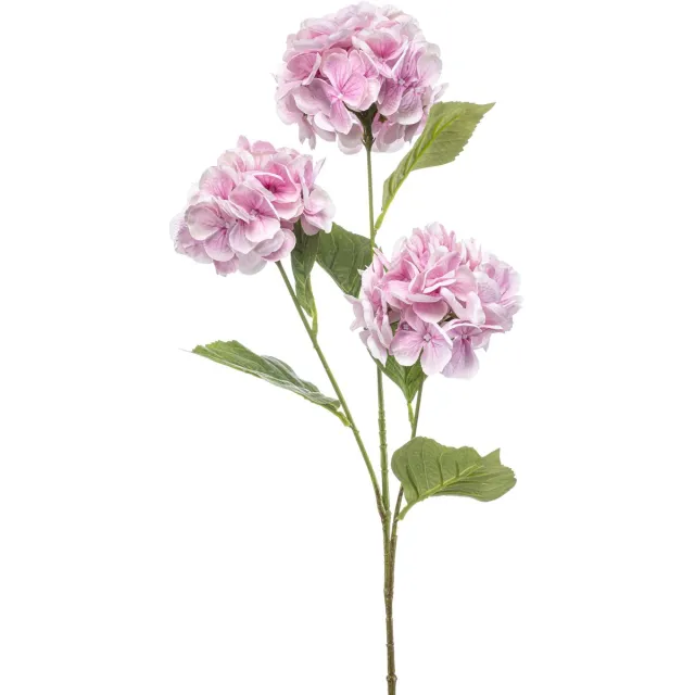 Emerald Kunstbloem Hortensia roze 75cm - Kunstplant voor binnen