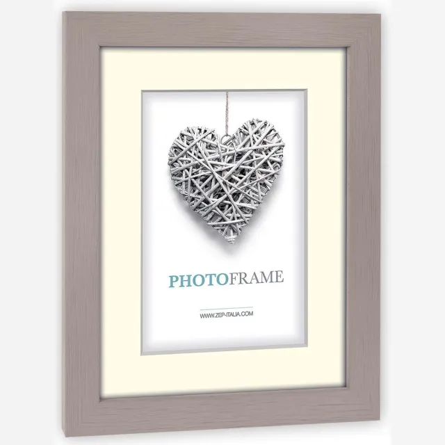 Goldbuch ZEP - Houten fotolijst taupe met passe-partout Regent 2 formaat 15x20 / 20x30 cm - V32232