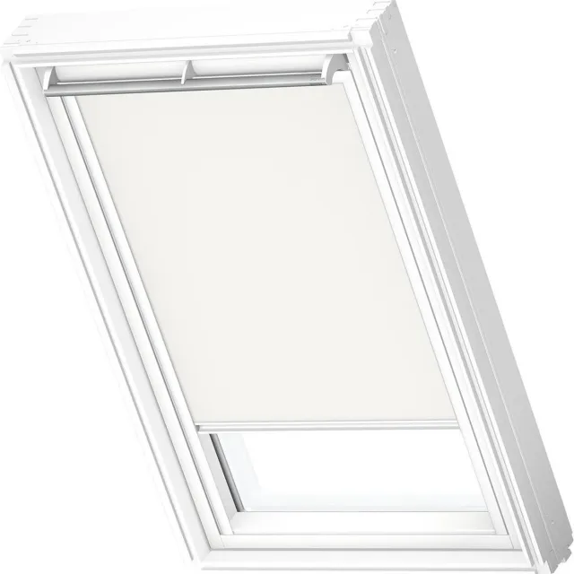 VELUX Origineel Verduisterend Rolgordijn (DKL) Wit Kozijn, MK04, Beige Licht Beige