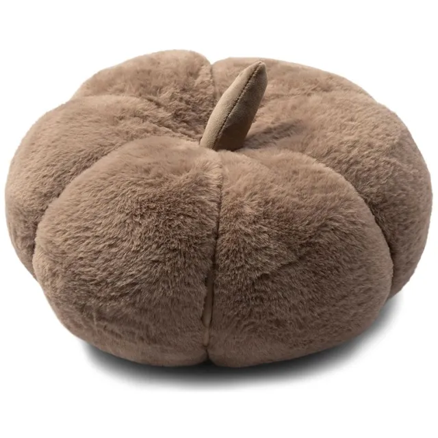 Riviera Maison Kussen Faux Fur Pompoen