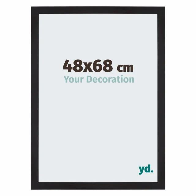 yd. Your Decoration - Fotolijst 48x68 cm - MDF - Zwart Houtnerf - Mura