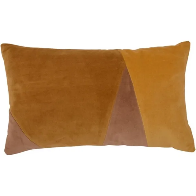 Linen & More Patchwork Velvet Geel -30 X 50