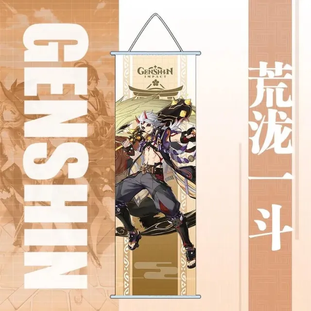 Genshin Impact Itto - Geo - Poster - Anime Merchandise - Manga - Canvas - Figure