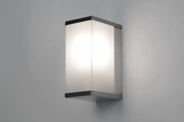 Lumidora Wandlamp 30249 - Voor buiten - DORIEN - E27 - 6.0 Watt - 500 Lumen - 2700 Kelvin - Wit - Aluminium - Kunststof - Buitenlamp - IP44 - Met Sensor