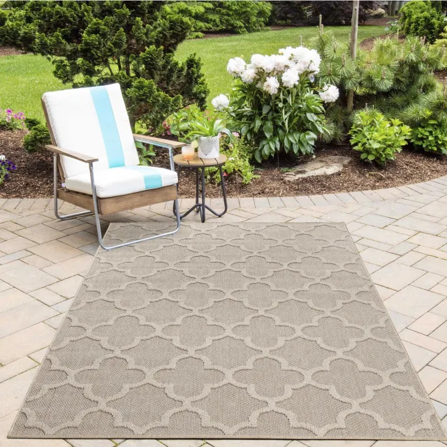 Ayyildiz Patara buitenkleed 80 x 150 beige 100% polypropyleen 8mm dikte 1400 g/m² – geschikt voor binnen en buiten