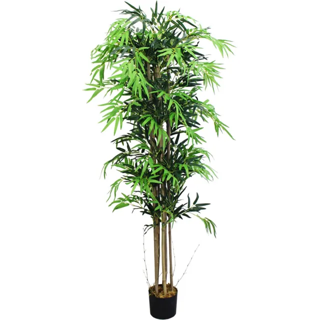 Decovego Valse Kunstmatige Plant Bamboe Decoratie Plant Echt Hout 180cm DECOVEGO Bruin