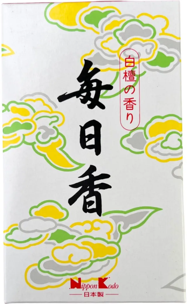 Ruben Robijn Viva Mainichi-Koh Sandalwood Nippon Kodo - Doos van 10 rollen - Japanse wierook stokjes Groen