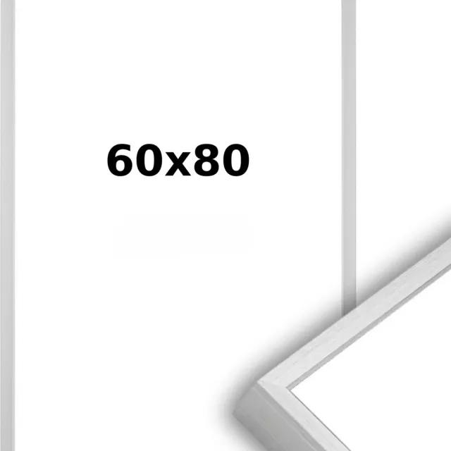 Lichtendonk Aluminium Wissellijst 60 x 80 Matzilver - Helder Acrylite - Professional