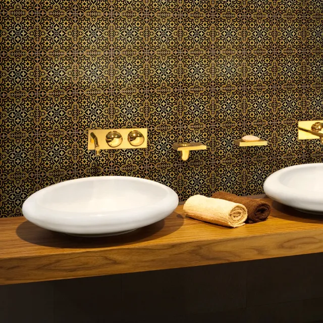 Ambiance Sticker Zelfklevende muurtegelstickers voor keuken en badkamer - 24 Tabarka oosterse cementtegelstickers - 24 stickers, 20x20cm Multi color