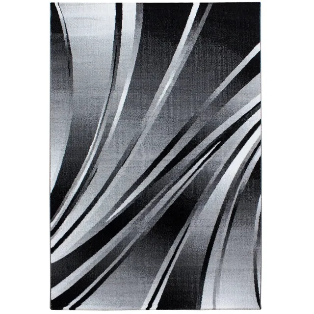 Dutch XXL Modern Vloerkleed | Tapijt | Parma | Strepen | Zwart | 200x290 cm