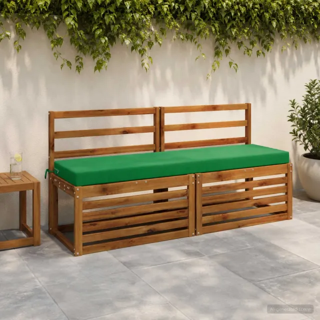 vidaXL Bankkussen SOEST 100% Polyester Groen 150 x 40 x 8 cm