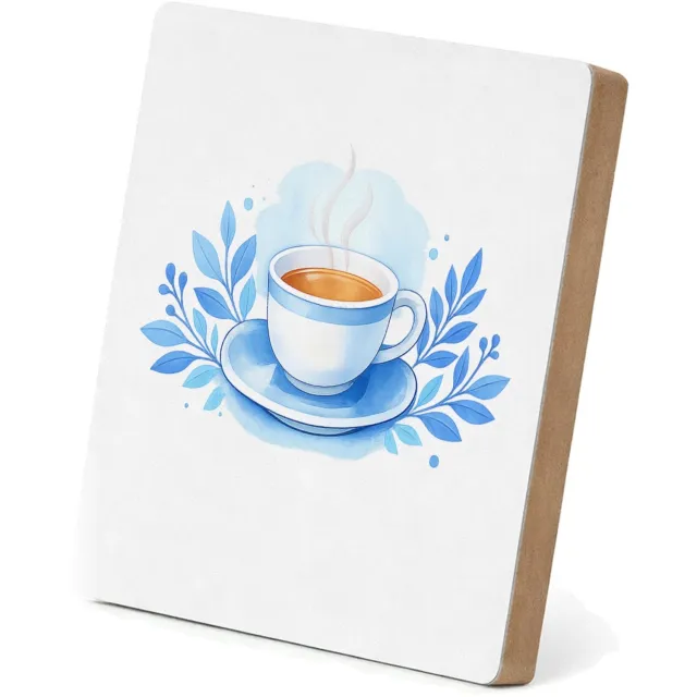 Mr Cadeautjes MDF staande fotolijst 15,2 x 15,2 - design Een vrolijk dankbaar cadeau-ontwerp met een warm seizoensgev | cadeau Wit
