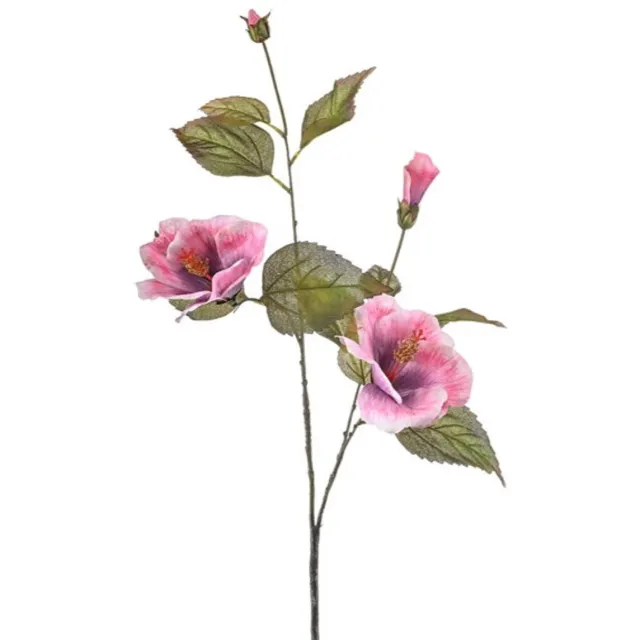 Hortus Kunstbloem hibiscus pink, 100 cm Hortus onbekend