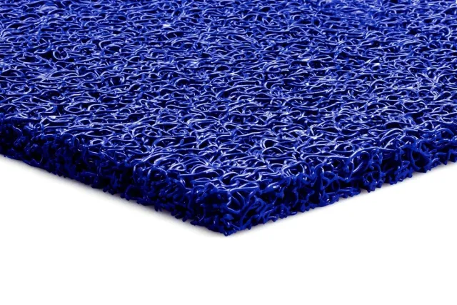 GJ Floors Schoonloopmat spaghetti Elite | Blauw - Breedte: 1,20 meter - Dikte: 15 mm - Materiaal: Polymeren